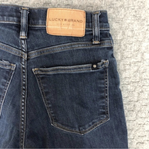 Lucky Brand Jeans Womens 25 Blue Skinny Ankle Bridgete High Rise Denim Tag 4/27 - Picture 2 of 3